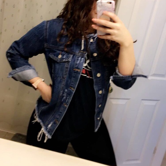 Distressed Denim Jacket - Picture 2 of 5